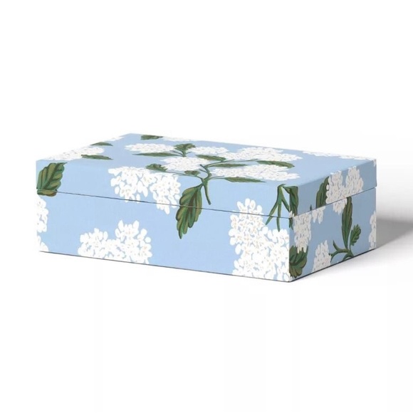 Rifle Paper Co. Large Decorative Storage Box Hydrangea - Picture 1 of 6